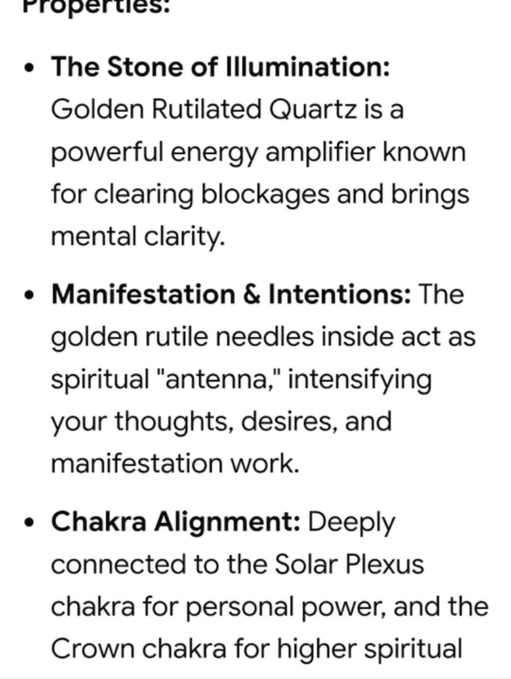 Golden Rutilated Quartz Pendant - Picture 2 of 2